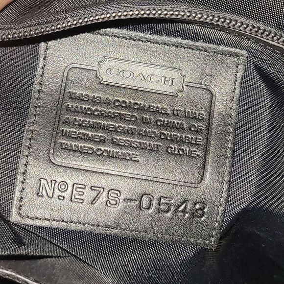 COACH VTG SOFT Black Leather WORK BAG UNISEX In GREAT CONDITION With COA - Picture 13 of 16